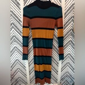 Forever 21 Multicolor Striped Dress